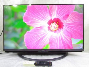 ☆SHARP シャープ AQUOS 40V型 フルハイビジョン液晶テレビ 4K対応 YouTube/Netflix 4T-C40AJ1 2018年製 リモコン付き 直接引取OK w12720