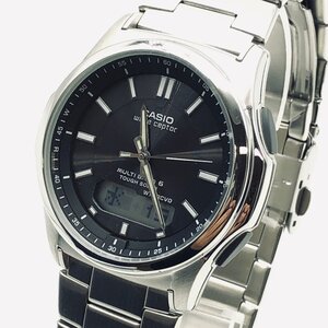 6520♭CASIO カシオ 腕時計 WVA-M630D-1AJF ウェーブセプター 電波ソーラー ５気圧防水 メンズ シルバー【1129】