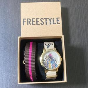 腕時計 稼働品 嵐 大野智 FREE STYLE フリースタイル グッズ クオーツ レディース アナログ 3針 ウオッチ アナログ フェイス ラウンド