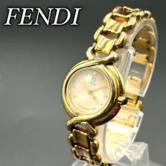 希少 電池交換済 FENDI 700L シェル文字盤 ゴールド 腕時計