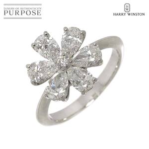 ハリーウィンストン HARRY WINSTON フォーゲット ミー ノット 9号 リング ダイヤ Pt 指輪 花 Diamond Ring【証明書付き】 90255598