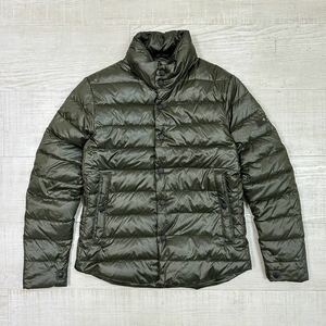 TATRAS タトラス OLIOVENTO GENUINE GOOSE DOWN JACKET ナイロン スナップ ダウン ジャケット ブルゾン カーキ 系 サイズ 1