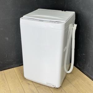 全自動電気洗濯機 【中古】展示品 動作保証 Hisense HW-K70J 2024年製 ホワイト 7.0kg 風乾燥 ハイセンス 115081/21832