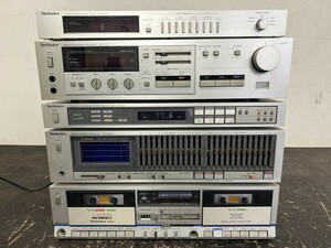 通電確認済み！Technics SH-4060 ST-S5A SH- 8055 SU-V55 RS-M222 テクニクス システムコンポ アンプ チューナー イコライザー タイマー