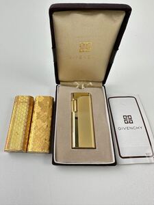 【1/69ES】Cartier カルティエ GIVENCHY ジバンシー ガスライター ライター ゴールド 着火未確認