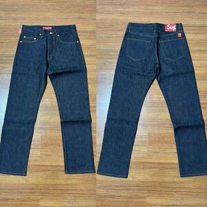 【新品 インディゴ30 Rigid Slim Selvedge Jean】 supreme リジッドジーンズ 赤耳デニム distressed stone washed baggy loose fit regular