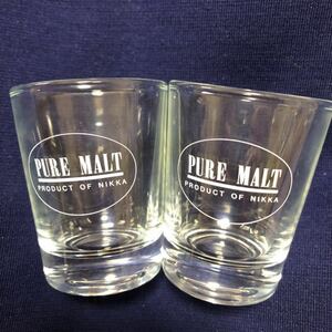 激レア非売品 ニッカ NIKKA ピュアモルト PURE MALT ショットグラス 2個セット ノベルティ