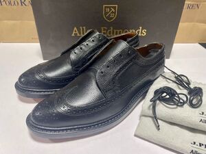 未使用 Allen Edmonds ATLANTIS アレンエドモンズ アトランティス BKACK GRAIN US8.5D/JP26.5cm マクニール J.Press別注 グレインレザー