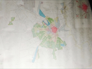 貴重　一般入手困難　昭和55年　豊橋市市街図　都市計画総括図　2種　都市施設・市街地開発　地域地区　地理学研究などに　ウオッチ有