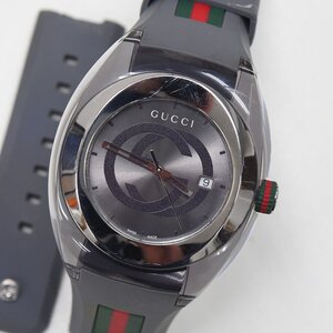 1円 可動品 腕時計 グッチ GUCCI SYNC シンク 137.1 クォーツ メンズ 同梱不可