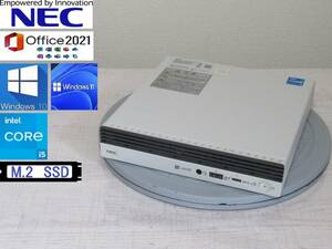 11世代Corei5モニターサイドPC！NEC PC-GD156 16G/SSD256GB Ci5（11500T）Windows10 office2021Proもインストール済み！