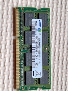 ★★ノートパソコン用メモリ SAMSUNG 2GB 2Rx8 PC3-8500s 中古品！！