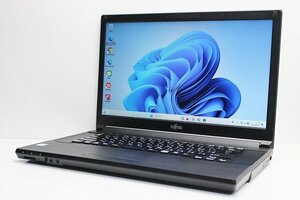 1円スタート ノートパソコン Windows11 WPS office搭載 富士通 LIFEBOOK A749 15.6インチ DVDマルチ 第8世代 Core i7 メモリ16GB SSD256GB