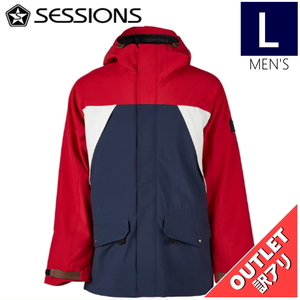 【OUTLET】 SESSIONS RANSACK INSULATED JKT カラー:MARRINER Lサイズ メンズ スノーボード スキー ウェア ジャケット アウトレット