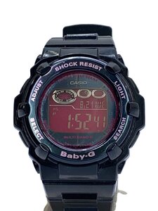 CASIO◆ソーラー腕時計・Baby-G/デジタル/BLK