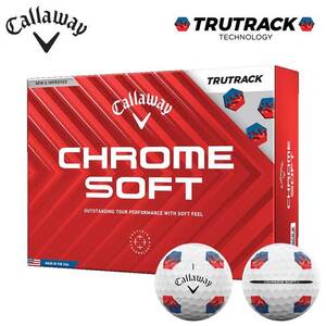 キャロウェイ クロムソフト トゥルートラック ボール 1ダース（12球入り） ホワイト CHROME SOFT TRUTRACK 2024 日本正規品