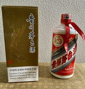 貴州茅台酒 中国外交部駐外使館専用 天女ラベル 53% 500ml 2005 約910g 未開栓 マオタイ酒 MOUTAI KWEICHOW 