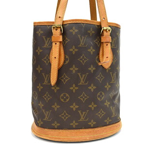 1円 ◆定価18万 LOUIS VUITTON ルイヴィトン トートバッグ バケットPM M42238 モノグラム ブラウン◆E.Cseu.tI-07