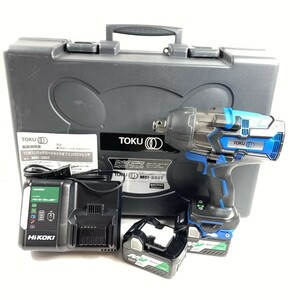 ＊＊ TOKU 36V コードレスインパクトレンチ (バッテリ2個・充電器・ケース付) 差込角19mm MBI-250T ブルー 未使用に近い