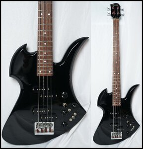 ★BURNY/FERNANDES★MB-95 BLACK モッキンバードベース スルーネック 難有り 状態良好 90年代 フェルナンデス★