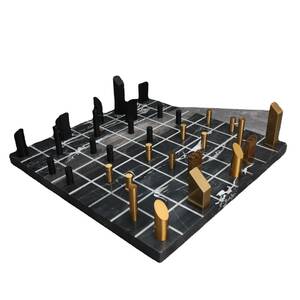 ヨーロッパ産大理石使用 チェス盤 ホームアクセサリー 装飾品 ボードゲーム 趣味 インテリア リビング ダイニング 寝室 ベッドルーム