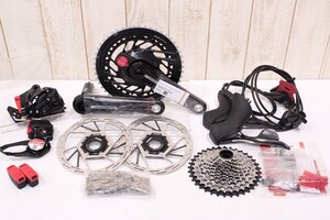 ★SRAM スラム FORCE e-TAP AXS 2x12s 油圧ディスクブレーキ 電動ワイヤレス パワーメーター グループセット 165mm 50/37T 新車外し品