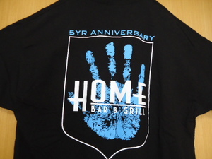 即決　ハワイ　HOME BAR&GRILL 5周年記念　Ｔシャツ　黒色　ＸＸＬ