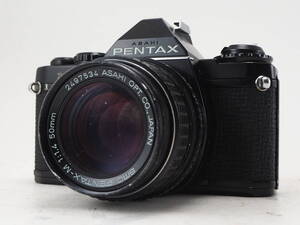 ★訳あり実用品★ ペンタックス PENTAX MV1 ブラックボディ SMC PENTAX-M 50mm F1.4 レンズセット ★シャッターOK！ #TA6403