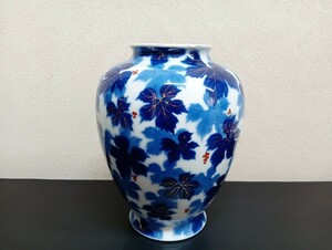 A729 深川製磁 花瓶 花生 葡萄 ブドウ ブドー 有田焼 高さ 約26cm インテリア 飾り 壷 壺 花器 花入 フラワーベース