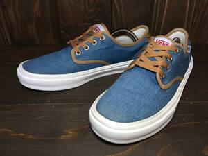 ★VANS バンズ SOUL BURY ソウルベリー ブルー デニム 縦落ち 28.0cm Used 検 LITE ライト スニーカー ERA エラ オールドスクール