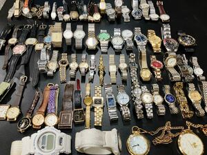 ブランド 腕時計 80本程 まとめ売り SEIKO （上段付近）CITIZEN CASIO その他ブランド多数 大量 おまとめ ジャンク 業者様 