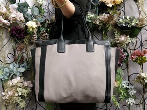 ●超美品●Chloe クロエ●アリソン●カーフ レザー 本革●ハンド トート バッグ●グレー 黒●G金具●肩掛け●A4 収納 書類 かばん●Js49669