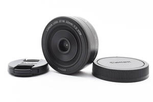 ★☆ 美品！ Canon キヤノン EF-M 22mm F2 STM グラファイト 単焦点レンズ ★☆