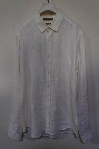 JIM THOMPSON ジムトンプソン アイリッシュリネン 長袖シャツ size S 生成り タイ製 麻100％