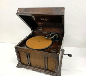 秦野店【現状品】10-130 Victrola ビクトローラ Victor ビクター 蓄音機 VV1-90 1906年 TALKING MACHINE 卓上型蓄音機 簡易動作確認済み