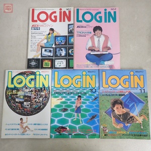 雑誌 月刊ログイン LOGIN 1982〜1983年 創刊号含む不揃い まとめて5冊セット アスキー【20