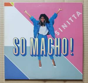 即決！国内盤12inch◎SINITTA『SO MACHO!/SHOWDOWN』ALI-12027 アルファ シニータ ソー・マッチョ ユーロビート 12インチ・シングル 帯無し