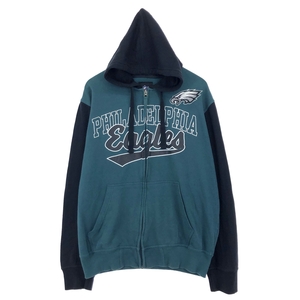 古着 NFL PHILADELPHIA EAGLES フィラデルフィアイーグルス スウェットフルジップパーカー メンズL /eaa421479 ss2501_30