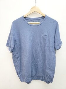 ◇ Dulcamara ドゥルカマラ コットン100% 無地 半袖 Ｔシャツ カットソー サイズ1 ブルー レディース P