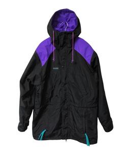 【中古】Columbia 90s VINTAGE ナイロンジャケット S 黒＆紫