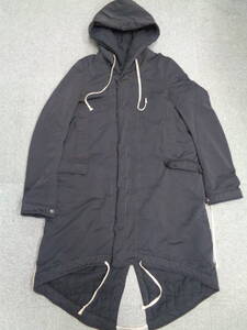 希少！ Rick Owens DRKSHDW Hooded Fishtail Parka フィッシュテールヘム フード付きパーカー BLACK Size M