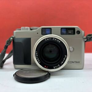 ◆ 防湿庫保管品CONTAX G1 フィルムカメラ レンジファインダー Carl Zeiss Planar 2/45 T* シャッター、露出計OK コンタックス 