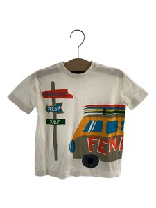 FENDI◆Tシャツ/-/コットン/WHT/プリント