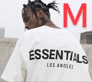 新品 ESSENTIALS エッセンシャルズ LA限定 半袖/Tシャツ Ｍ ホワイト