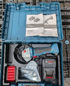 BOSCH　１８V　充電式ディスクグラインダー　GWS18V-7　バッテリー1個　充電器　箱セット　程度極上　送料無料