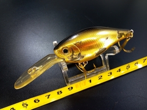 廃番色 ティムコ ファットペッパー #FP-108G/金箔キンクロ USED JDM DISCONTINUED COLOR TIEMCO GOLD LEAF FATPEPPER CRANKBAIT