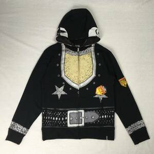 【新品】VOLCOM ボルコム KISS キッス ポール・スタンレー ジップアップパーカー Mサイズ ブラック 裏起毛