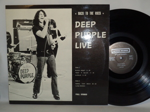 DEEP PURPLE/BACK TO THE　ROCK（ORIGINAL）LP