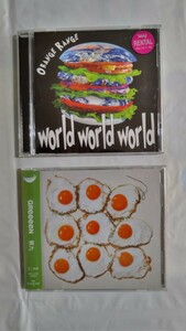 GReeeeN「第九」 と ORANGE RANGE「World World World」レンタル中古ＣＤアルバム２枚