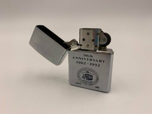 □●Zippo ライター 90th ANIVERSARY 1902-1992 BRADFORD,PA. 火花確認OK！ (S0316)